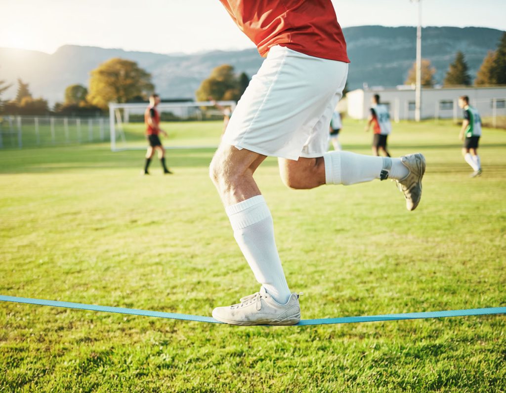 slackline fussball