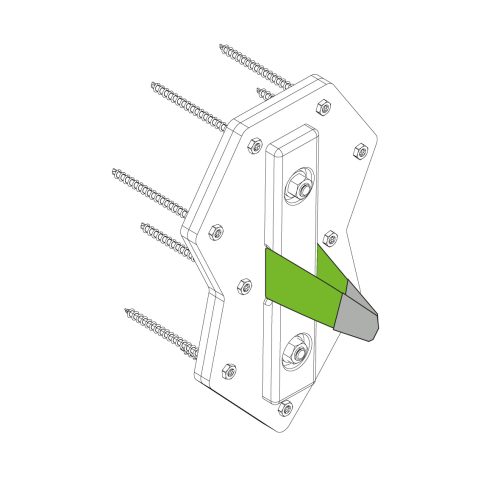 slackline holzwand fixieren